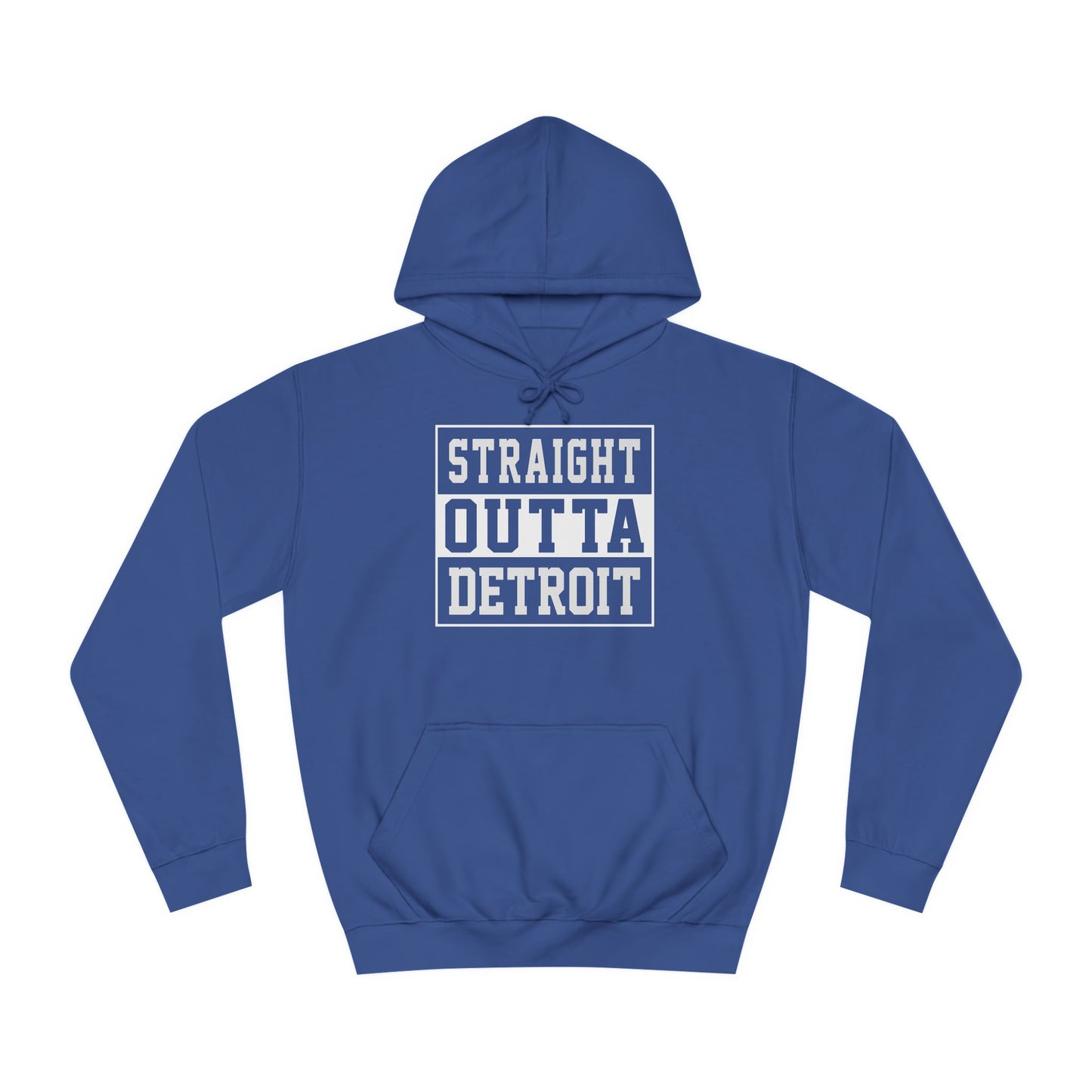 Straight outta Detroit Unisex College Hoodie