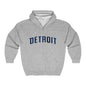 Detroit Pistons Zip Hoodie, Basketball Team Sweatshirt, Sports Fan Apparel, Full