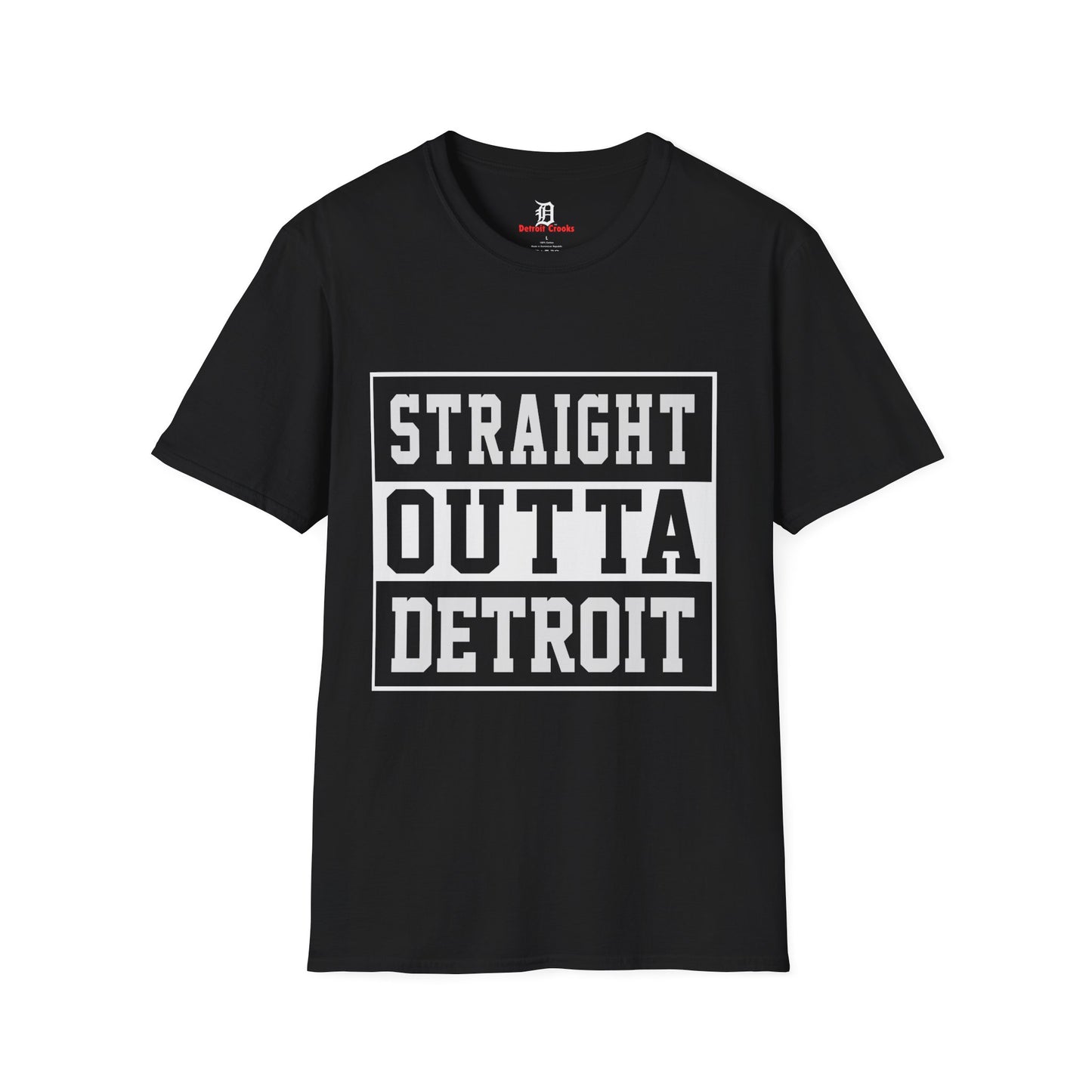 Straight outta Detroit Unisex Softstyle T-Shirt