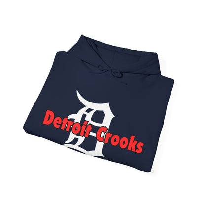 Detroit Crooks Unisex Hoodie, Sweatshirt with Detroit Crooks brand, Detroit