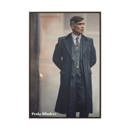 Canvas Wrap Wall Art, Thomas Shelby Peaky Blinders Poster Print, Vertical Frame,