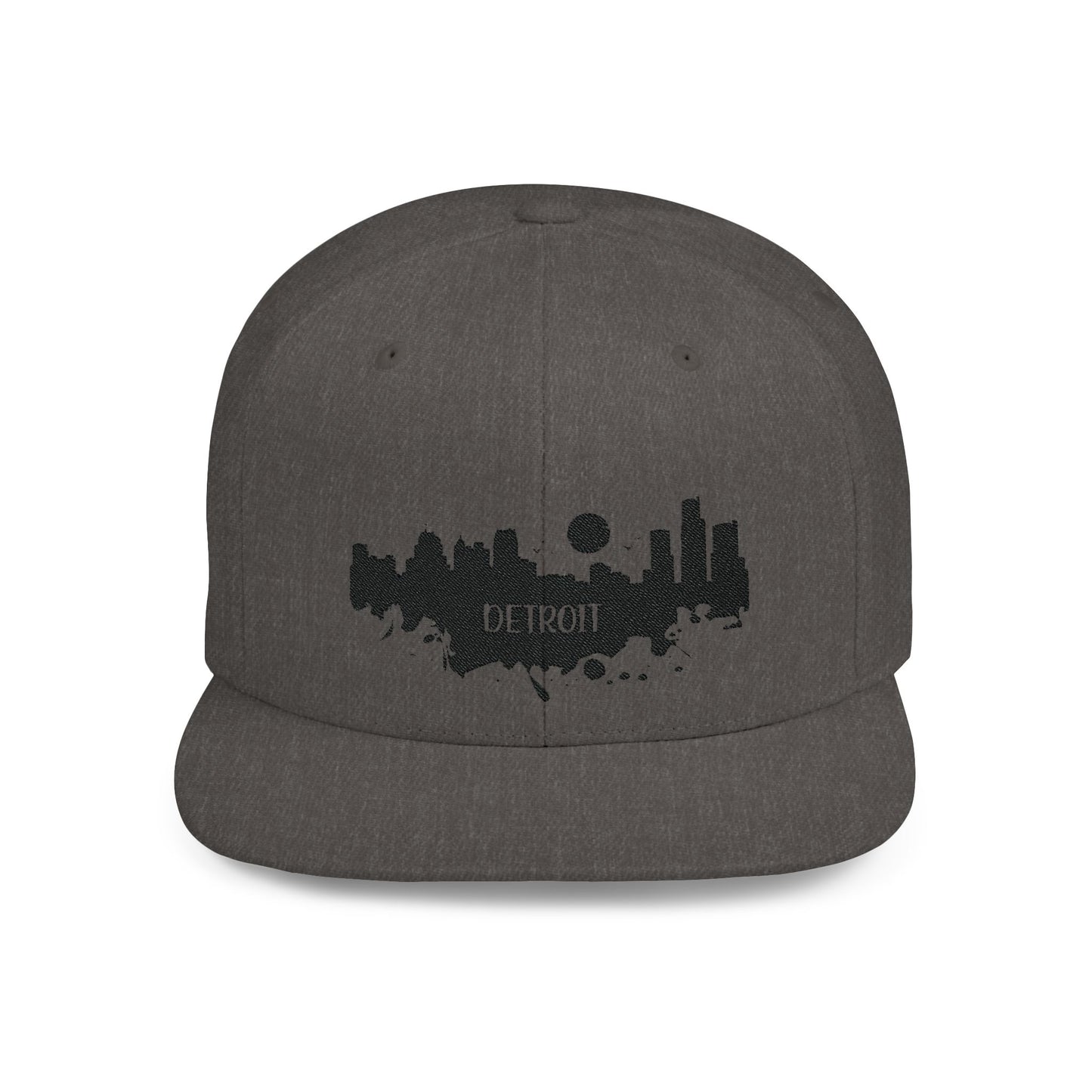 Detroit Skyline Snapback Cap Detroit Skyline Stitched embroidered