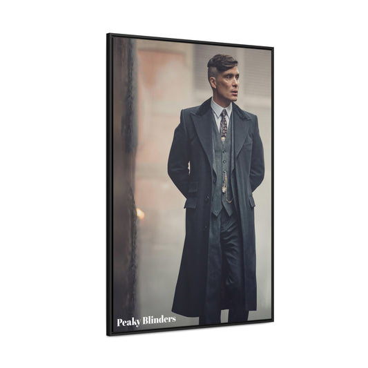 Canvas Wrap Wall Art, Thomas Shelby Peaky Blinders Poster Print, Vertical Frame,