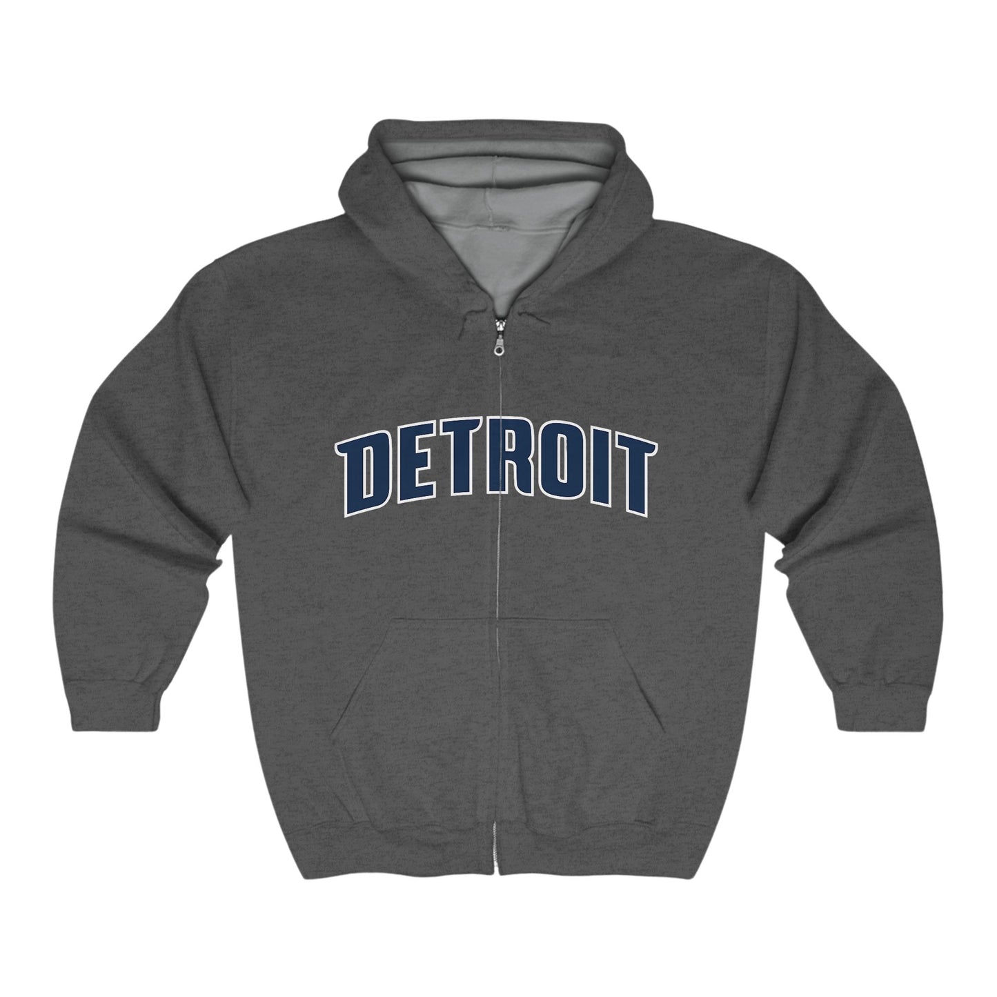 Detroit Pistons Zip Hoodie, Basketball Team Sweatshirt, Sports Fan Apparel, Full