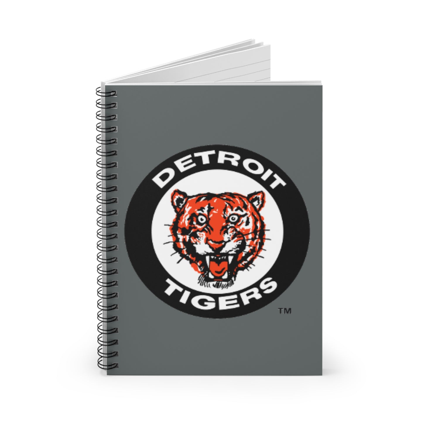 Vintage Detroit Tigers Logo Spiral Notebook - Ruled Line