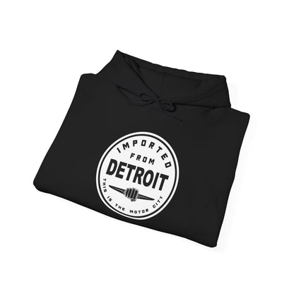 Importrg from Detroit motor city motown 313 Unisex Heavy Blen Hooded Sweatshirt