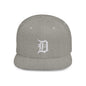 Detroit D Flat Bill Snapback Hat - Embroidered Baseball Cap, Detroit English D