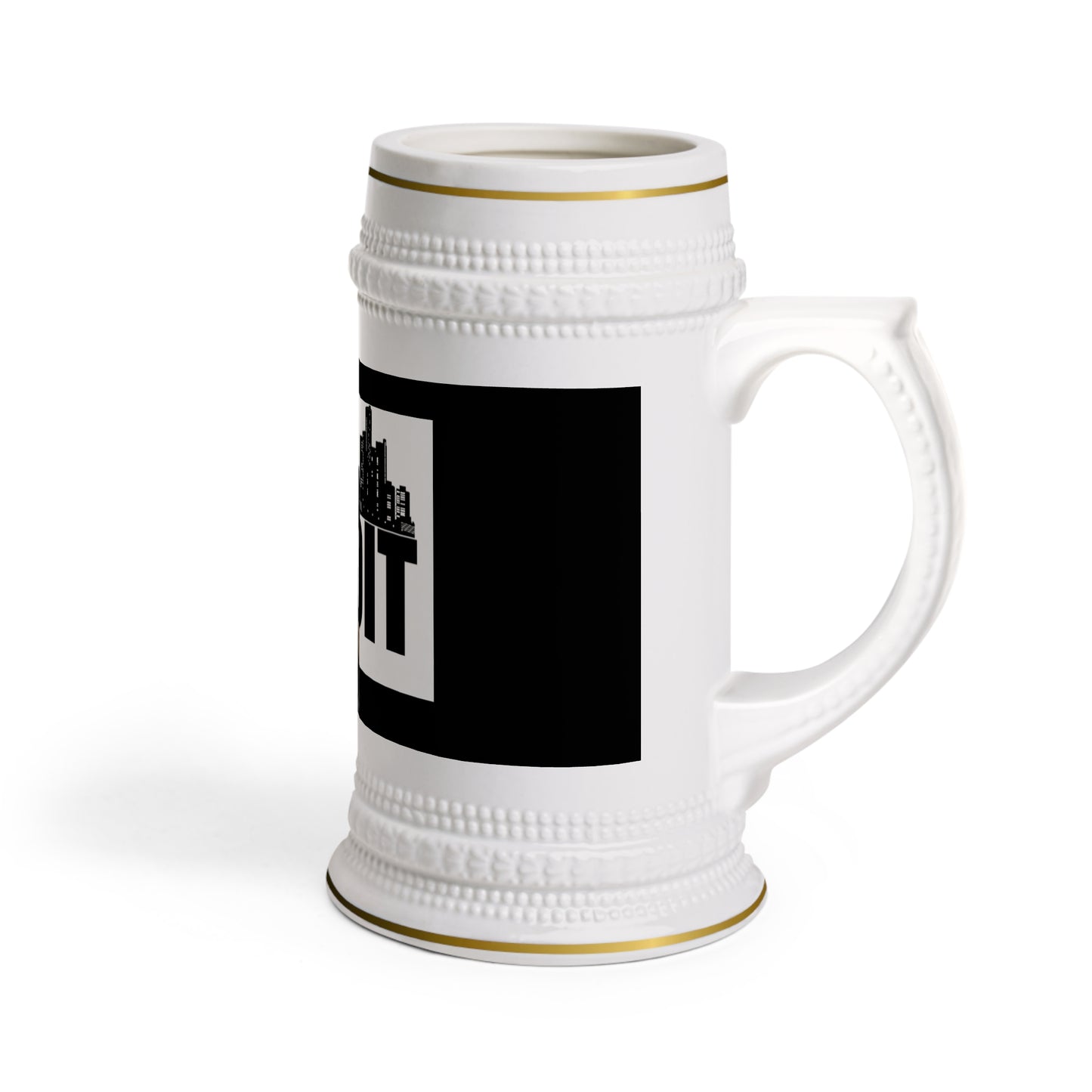 Beer Stein Mug Detroit Crooks Brand Est 1973