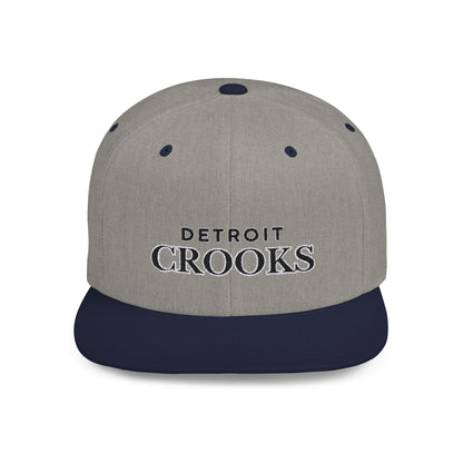 Detroit Crooks Flat Bill Snapback Hat, Embroiled 2025 Series Baseball Cap, Urban