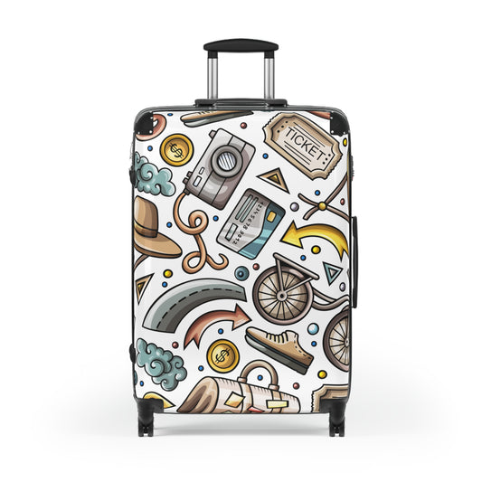 Vintage Travel Suitcase, Retro Style Luggage for Traveling, Modern Design