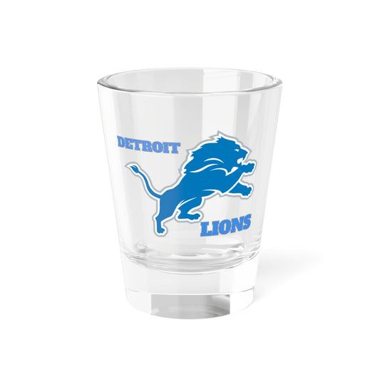 Detroit Lions Fan Shot Glass, 1.5 oz - NFL Football Team Design, Detroit Lions