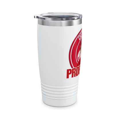 Bob Probert Detroit Red Wings #24 Ringneck Tumbler, 20oz - NHL Hockey Fan Gift,