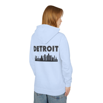 Detroit Style Lightweight Hoodie, Motor City Fashion Sweatshirt, Michigan Urban