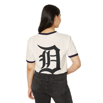 Detroit Tigers Logo Vintage / old school Unisex Cotton Ringer T-Shirt