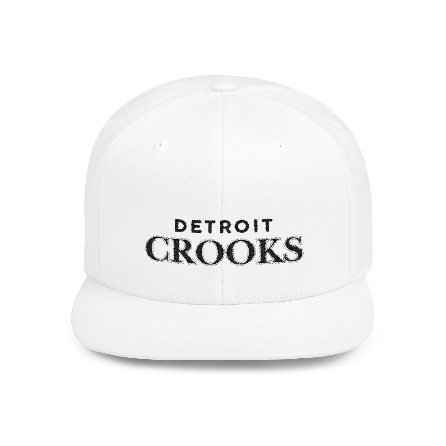 Detroit Crooks Flat Bill Snapback Hat, Embroiled 2025 Series Baseball Cap, Urban