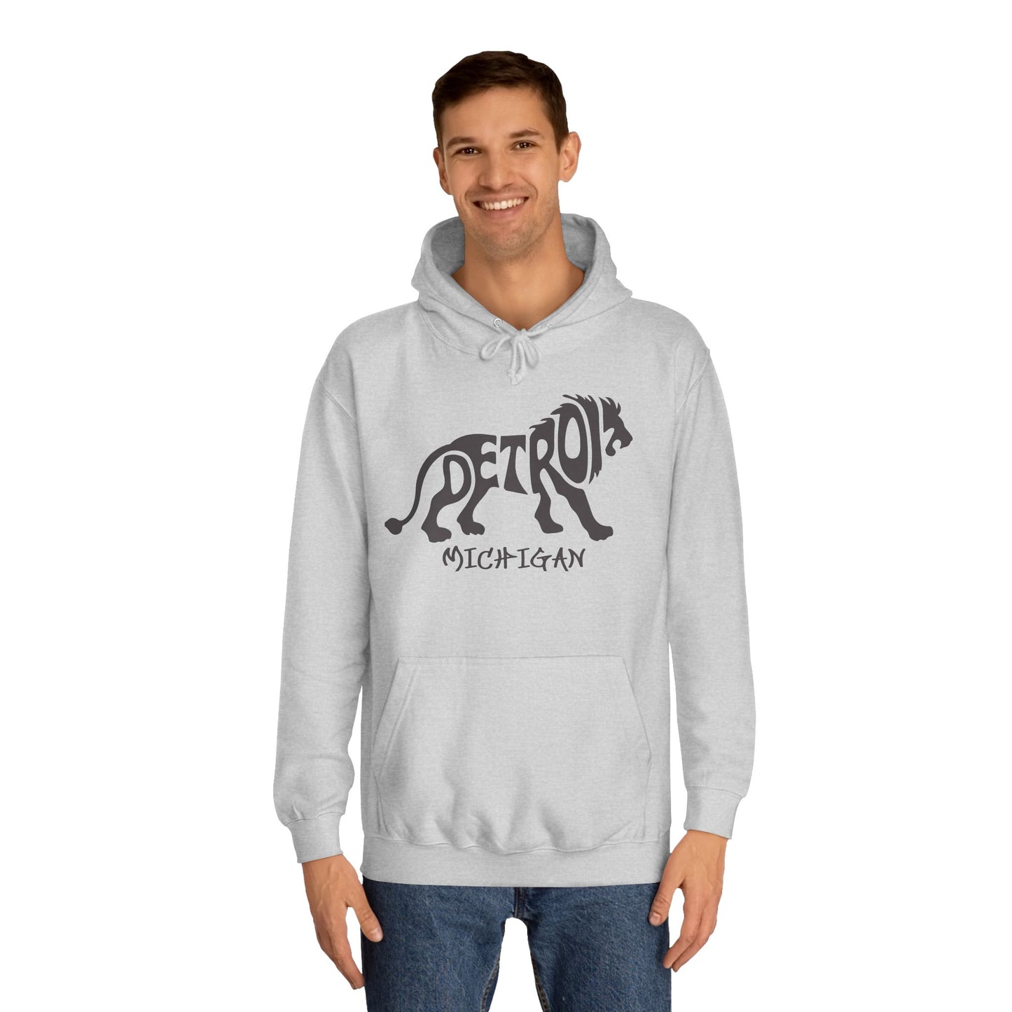 Detroit Lions Vintage Logo NFL Unisex College Hoodie 2 prints