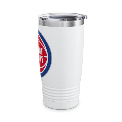 Detroit Pistons Logo Ringneck Tumbler, 20oz - NBA Sports Fan Gift Cup,