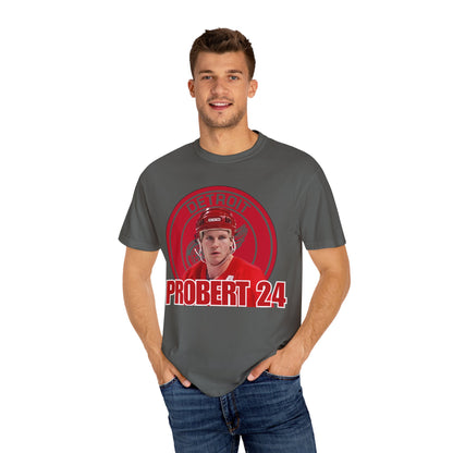 Bob Probert Detroit Red Wings #24 Unisex Garment-Dyed T-shirt, Vintage Hockey