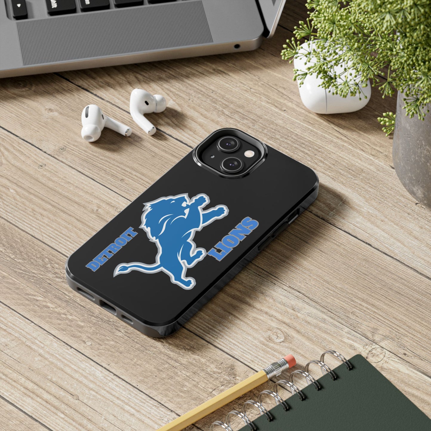 Detroit Lions iPhone Tough Phone Case, Football Fan Gift, Sports Phone Cover,