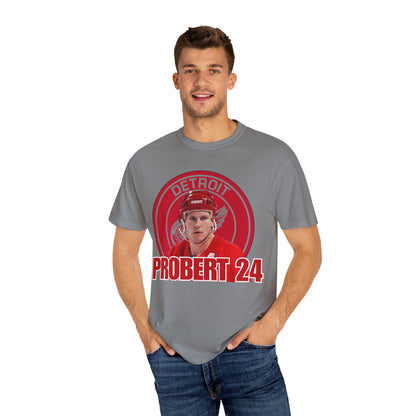 Bob Probert Detroit Red Wings #24 Unisex Garment-Dyed T-shirt, Vintage Hockey