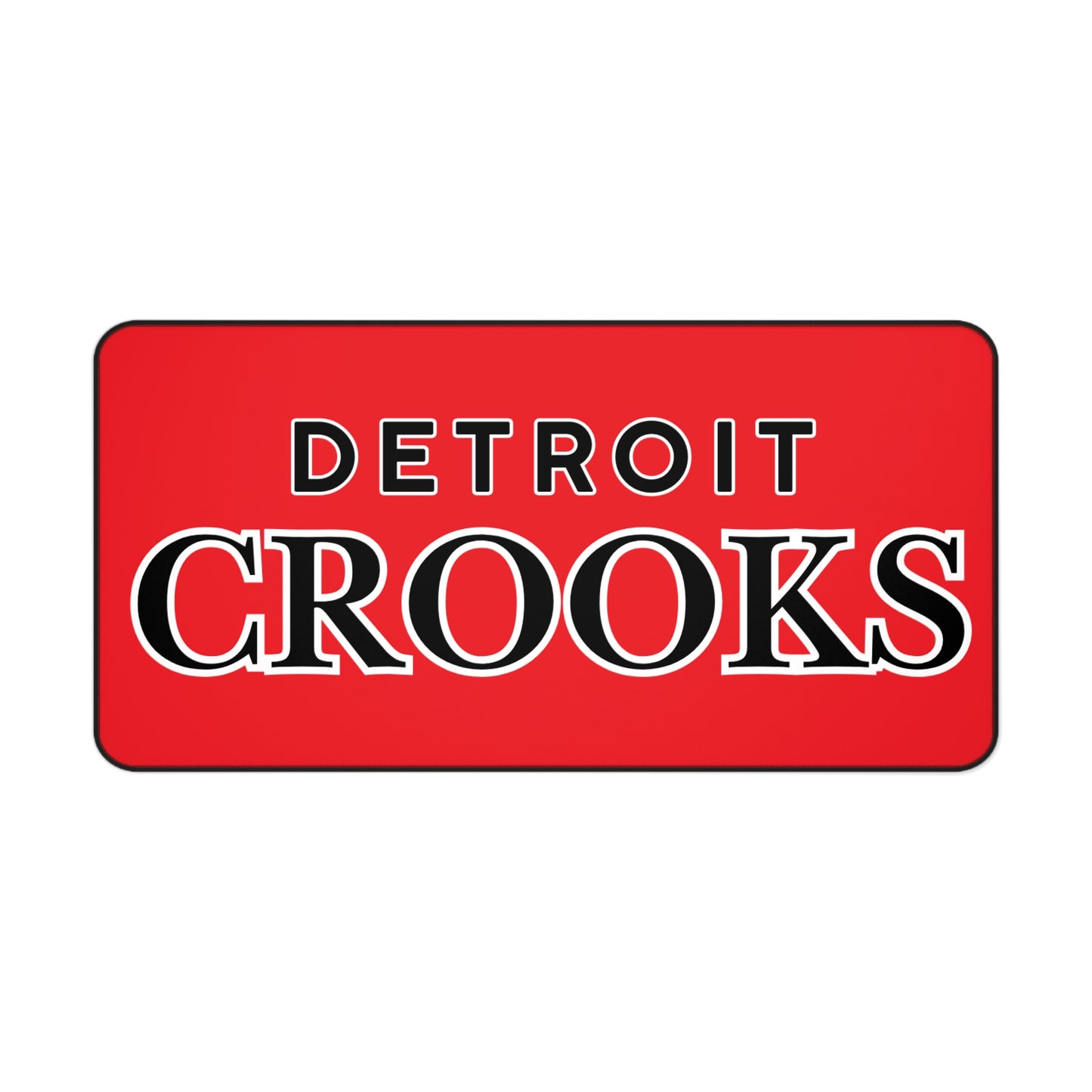 Detroit Crooks Design Desk Mat - Unique Gaming Mouse Pad, Cool Desk Accessory,