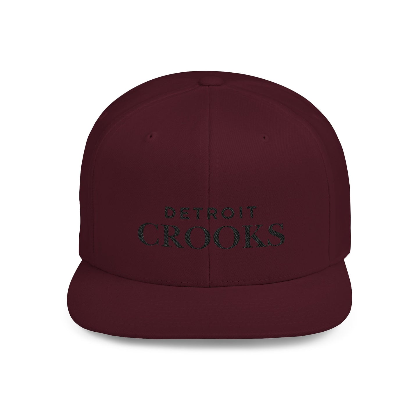 Flat Bill Snapback Detroit Crooks Brand