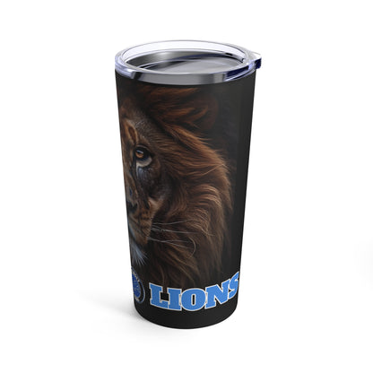 Tumbler 20oz, Detroit Lions Fan Art Cup, NFL Football Team Mug, Sports Drinkware