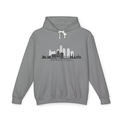 Detroit City Skyline Lightweight Hoodie