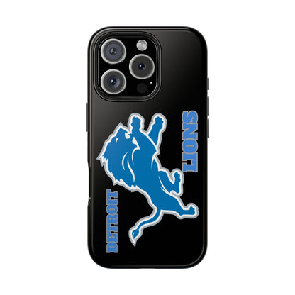 Detroit Lions iPhone Tough Phone Case, Football Fan Gift, Sports Phone Cover,