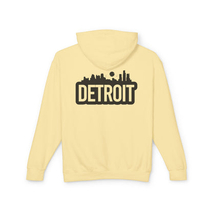 Detroit City Skyline Lightweight Hoodie