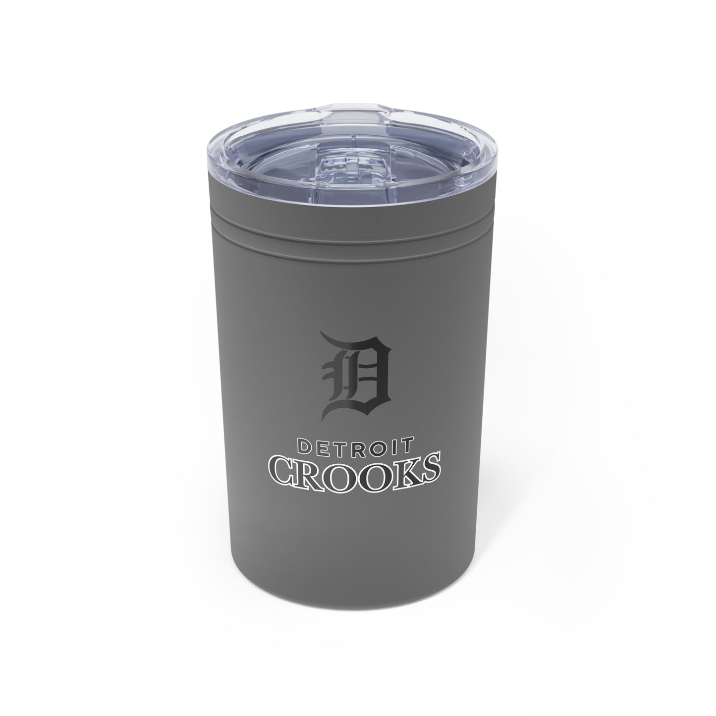 Detroit Crooks Design Tumbler, 11oz - Stainless Steel Travel Mug, Insulated Cup