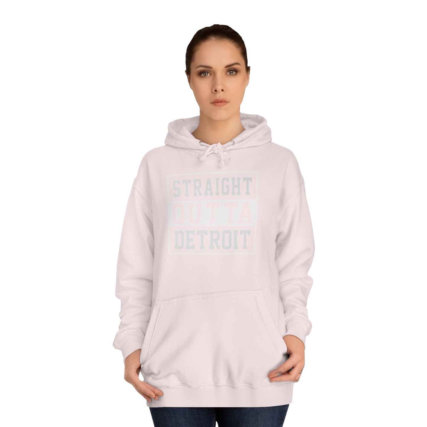 Straight outta Detroit Unisex College Hoodie