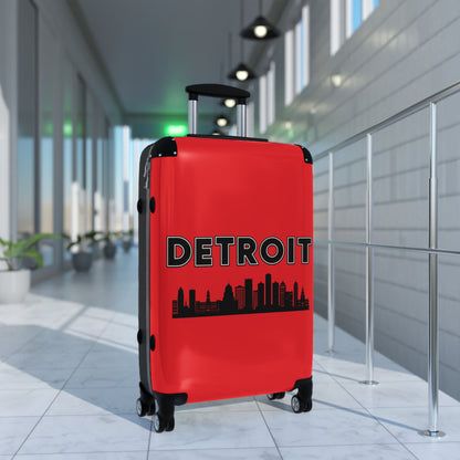 Suitcases with Detroit Skyline, Travel Luggage, Vacation Bags, Traveling Gear,