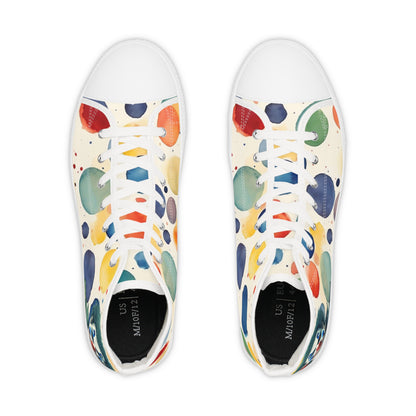 Detroit Crooks Design Clowns circus Men's High Top Sneakers