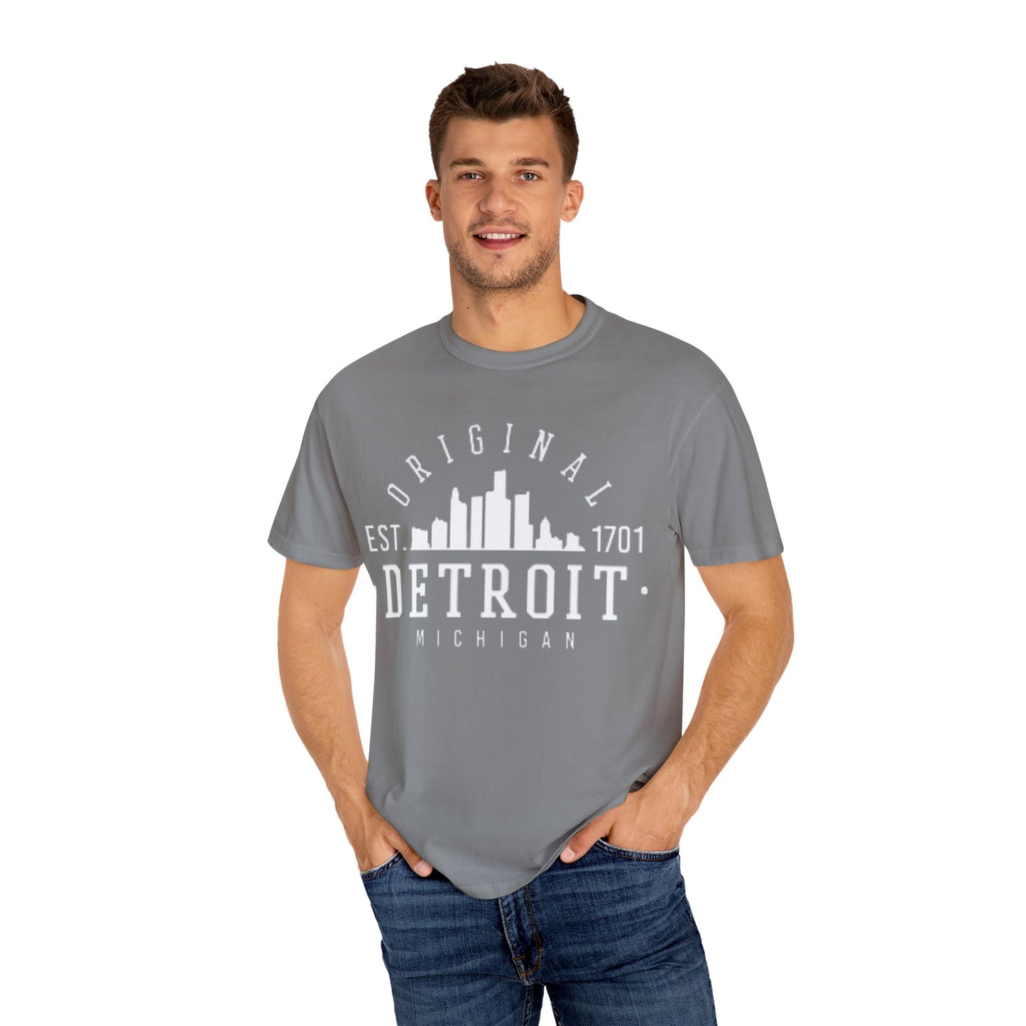 Detroit City Unisex Garment-Dyed T-shirt