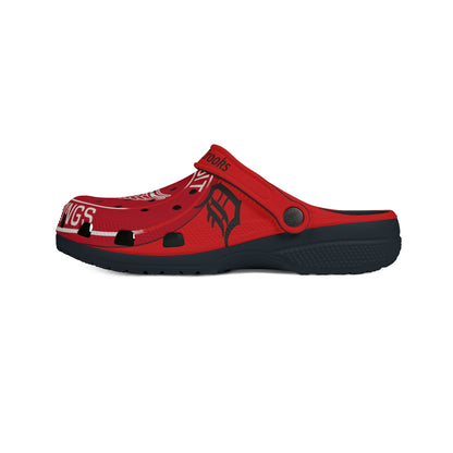 Detroit Red Wings EVA Foam Rubber Shoes - Detroit Crooks Design, Detroit Hockey