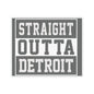 Detroit Kiss-Cut Stickers, Straight Outta Motown Decals, Various Sizes