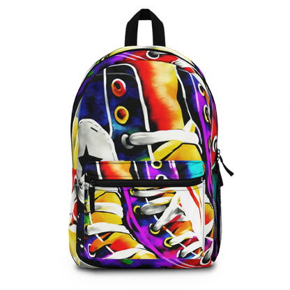 Shoes Backpack, Retro Colorful Pattern, Travel Bag, School Supplies, Fashion