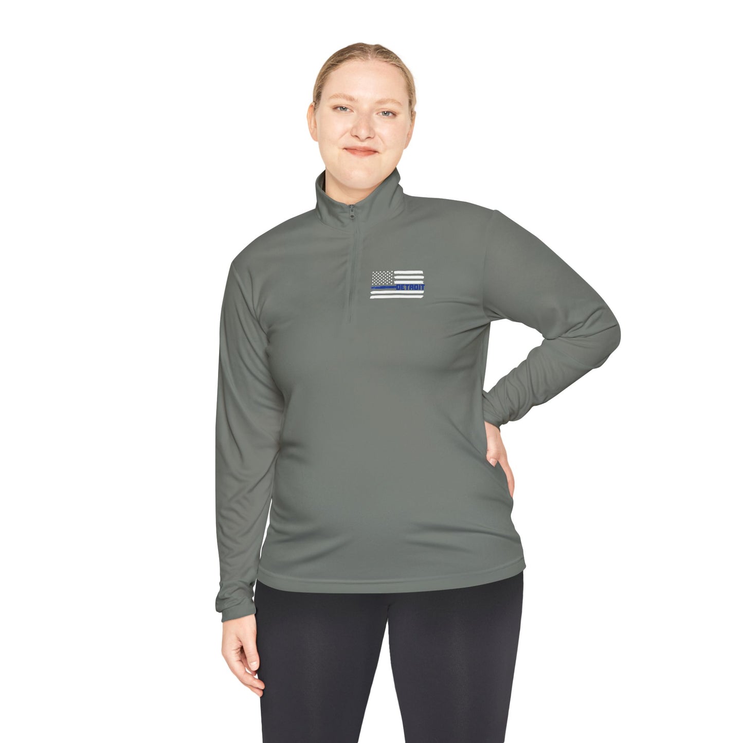 Detroit Blue Line Quarter-Zip Pullover Detroit Blue Line