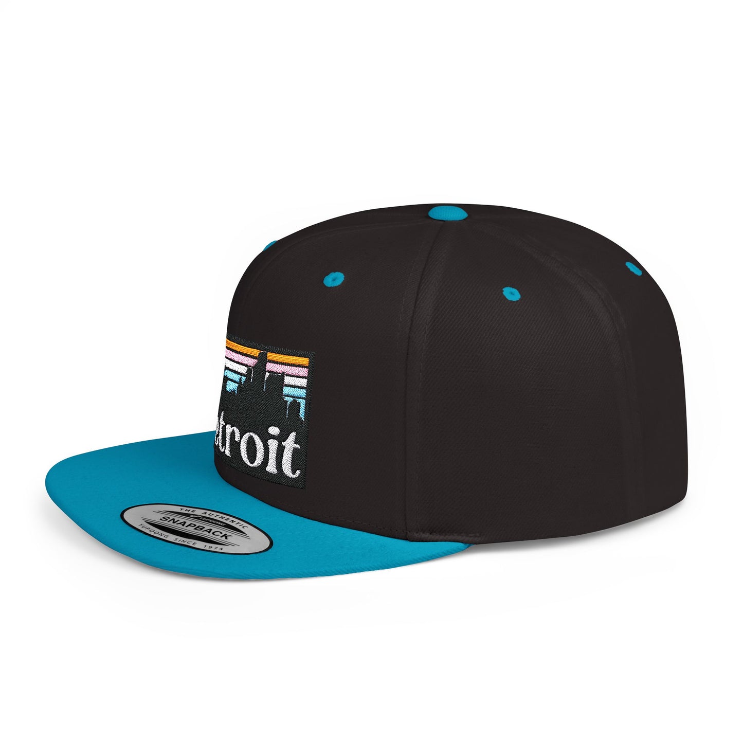 Detroit Skyline Flat Bill Snapback