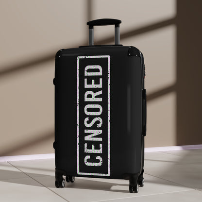 Suitcases, Censored Logo Travel Luggage Bag, Carry-On Vacation Accessories, TSA