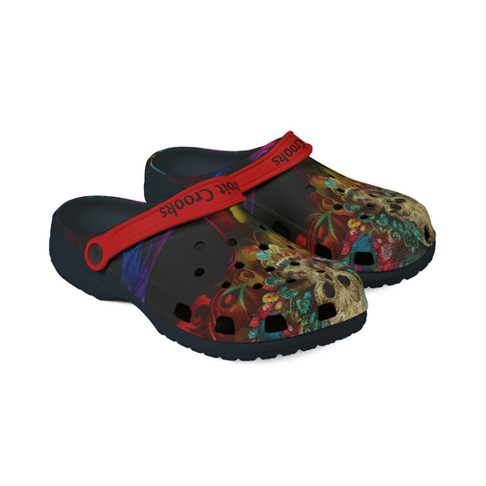 Detroit Crocs EVA Foam Rubber Shoes (AOP)