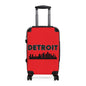 Suitcases with Detroit Skyline, Travel Luggage, Vacation Bags, Traveling Gear,