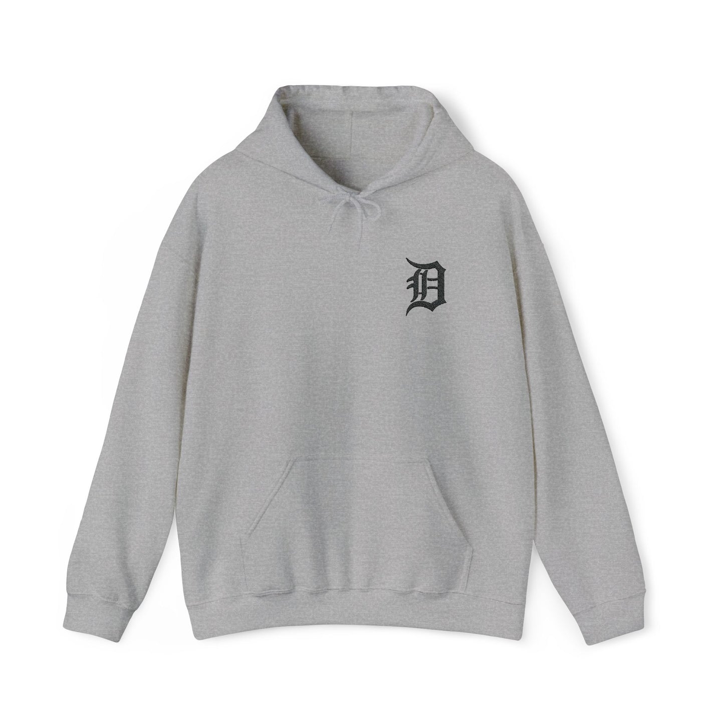 Detroit D Stitched Hoodie Embroidered