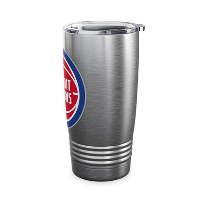 Detroit Pistons Logo Ringneck Tumbler, 20oz - NBA Sports Fan Gift Cup,