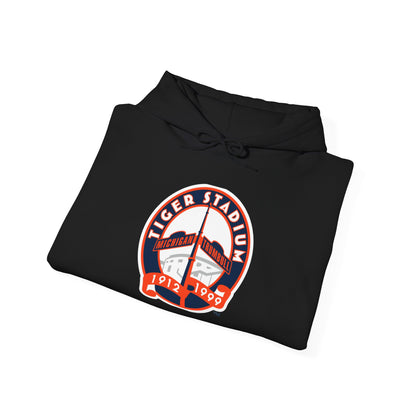 Detroit Tigers Vintage Logo Fan Art Hooded Sweatshirt, Detroit Tigers Hoodie,