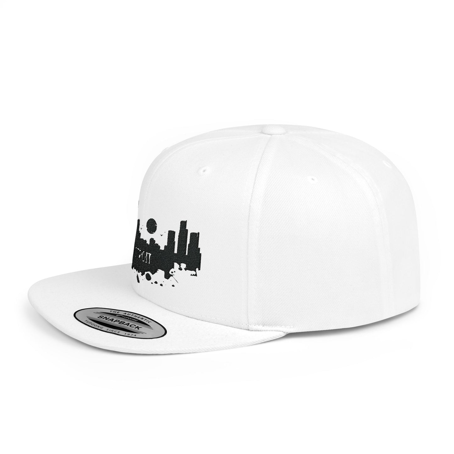 Detroit Skyline Snapback Cap Detroit Skyline Stitched embroidered