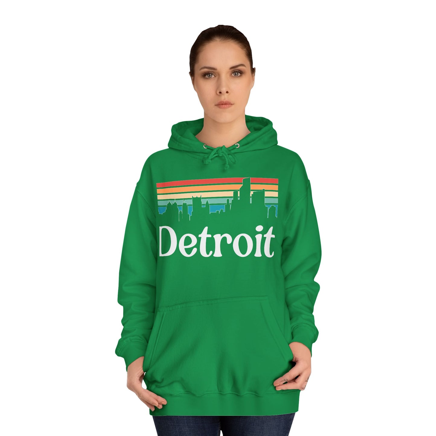 Detroit City Unisex College Hoodie Detroit Michigan hoodie