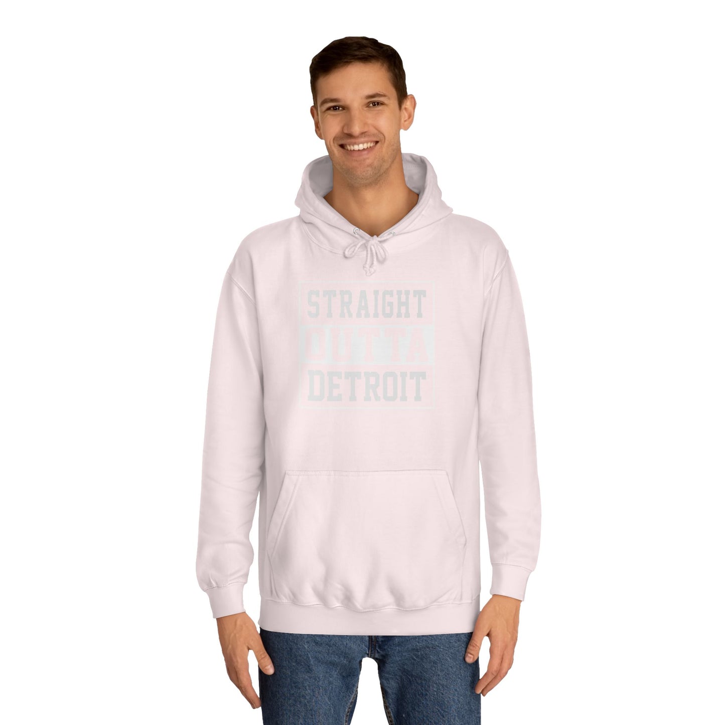 Straight outta Detroit Unisex College Hoodie