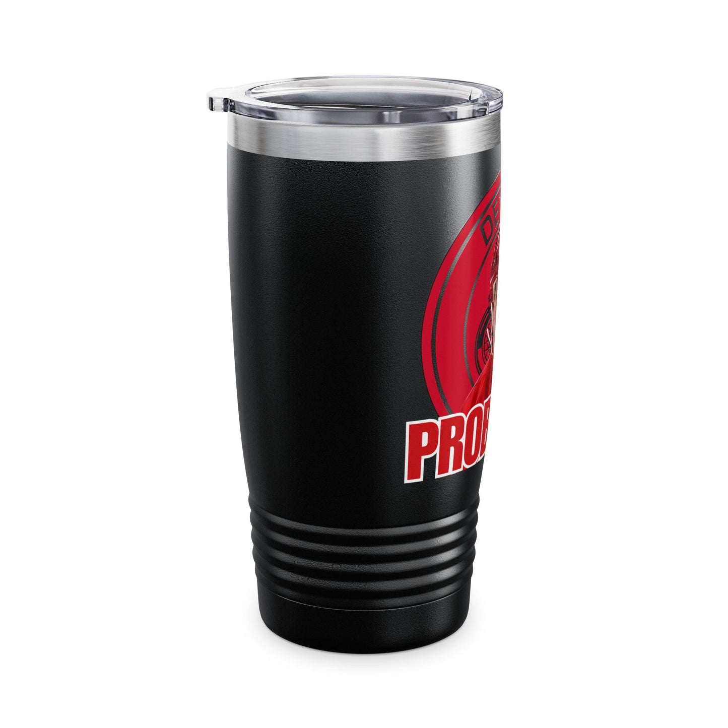 Bob Probert Detroit Red Wings #24 Ringneck Tumbler, 20oz - NHL Hockey Fan Gift,